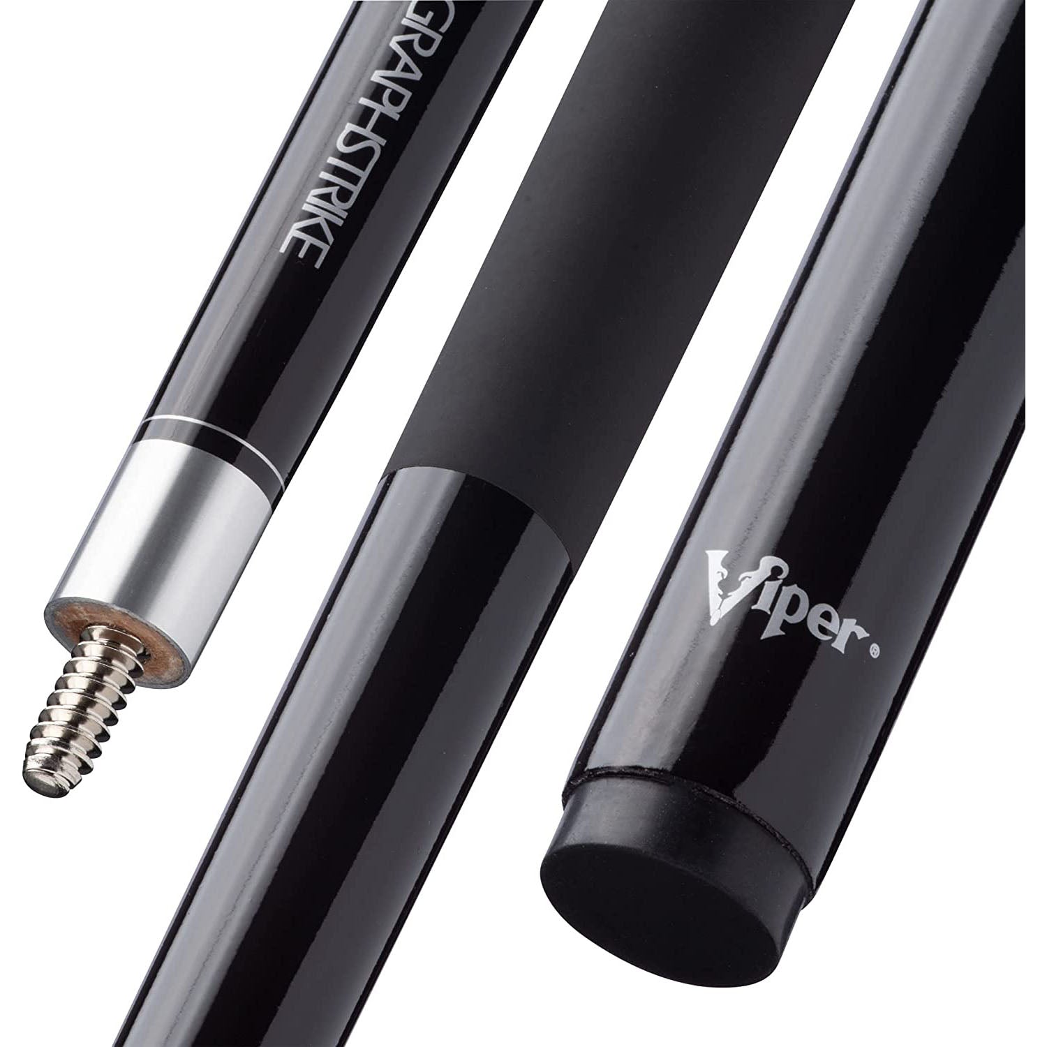 thumbnail image 2 of Viper Graphstrike 58" 2-Piece Fiberglass Graphite Pool Cue - Warp Proof Design 2 of 12