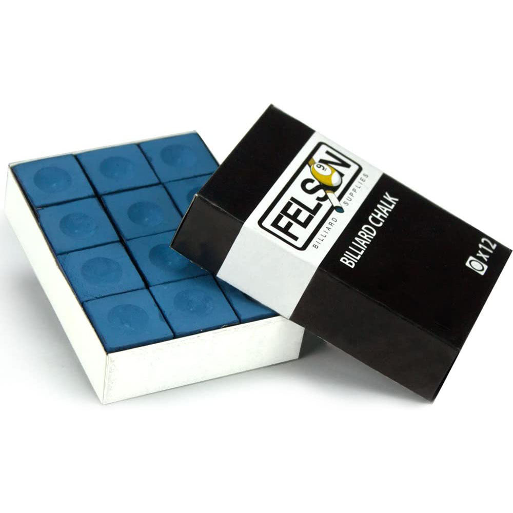Felson Pool Cue Chalk for Billiards 12-Pack